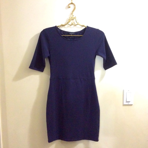 Talula (Aritzia) navy lace back dress - Picture 3 of 7